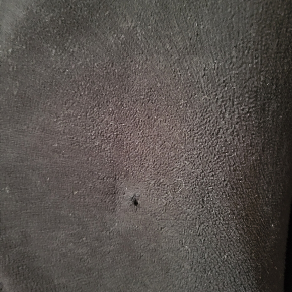 Esprit EDC Y2k Size M FLEECE Double Breasted Pea Coat high button Lapel black - Picture 10 of 15